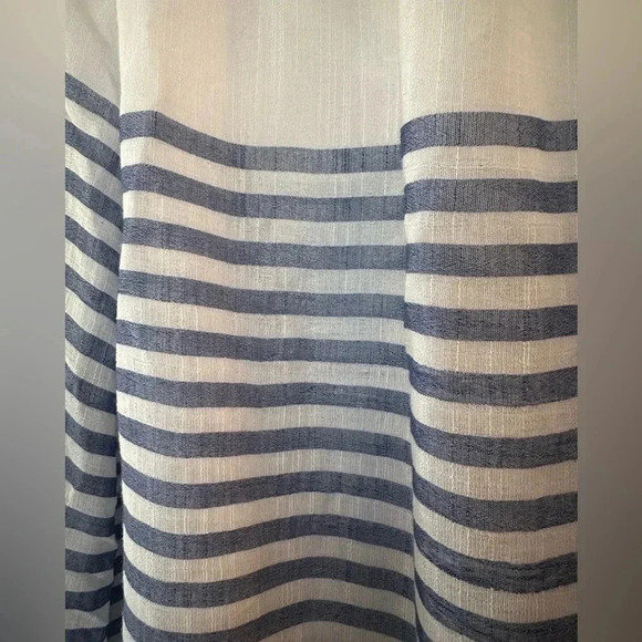 Lifestyle Attitude sheer blue and white striped blouse - Picture 2 of 8